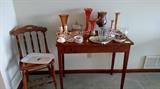 Youth Chair, Side Table, Glassware...