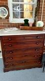 Marble Top Chest of Drawers..