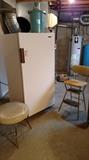 Small Refrigerator, Ice Cream Maker and stools...