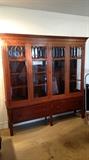 Such a great antique book case/Curio !