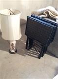 Vintage lamp, tv tables