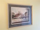 Original signed watercolor of Oxford, England 
