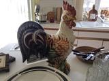 Ceramic rooster