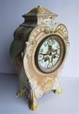 C/1890 China cased Victorian Mantle clock w/French Japy Freres movement 