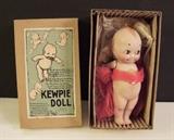 C/1920 Rare Rose O'Neill bisque Kewpie doll in original box