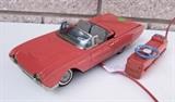C/1960's Battery-op remote Hard top convertible Thunderbird, 11 1/2" l.