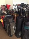 Many pieces of golf equipment