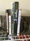 Golf books and book ends 
