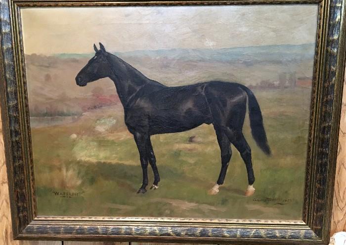 Original Gean Smith "Waterboy" oil painting.  1903
