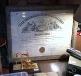 Antique Frame and Diploma