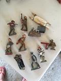 World War I painted metal army men.