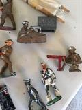 World War I painted metal army men.