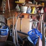 Garage Full Garden Needs and tools