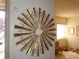 Mid century metal wall hanging