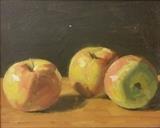 Mark Nelson, "Apple Study #2", Oil on board, 8x10", signed verso