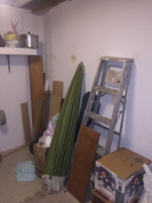 LADDER AND UMBRELLA