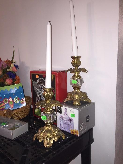 VINTAGE CANDLE HOLDERS