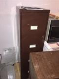 BROWN METAL FILE CABINET