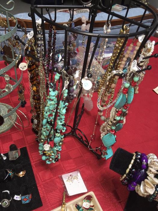STERLING SILVER AND NATURAL STONE JEWELRY