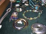 STERLING SILVER JEWELRY, TURQUOISE JEWELRY, NAVAJO NATIVE AMERICAN JEWELRY, PEARLS, NATURAL STONE JEWELRY