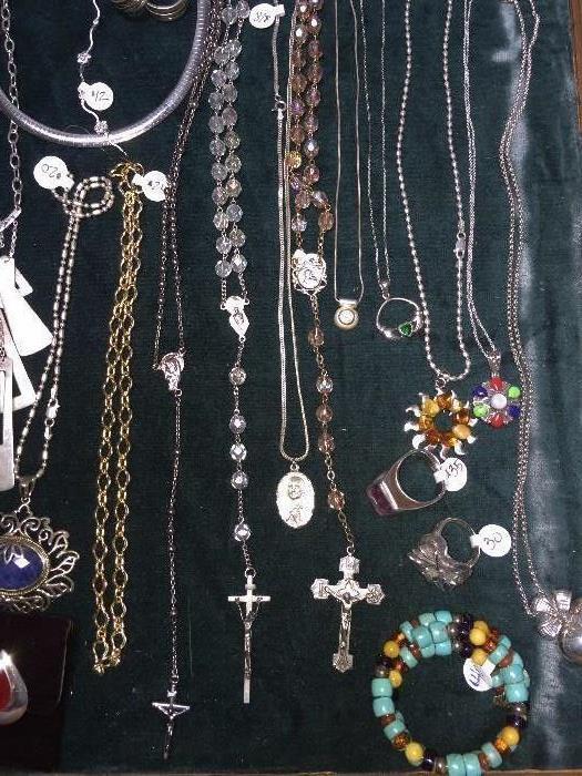 STERLING SILVER JEWELRY, TURQUOISE JEWELRY, NAVAJO NATIVE AMERICAN JEWELRY, PEARLS, NATURAL STONE JEWELRY