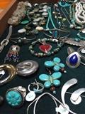 STERLING SILVER JEWELRY, TURQUOISE JEWELRY, NAVAJO NATIVE AMERICAN JEWELRY, PEARLS, NATURAL STONE JEWELRY