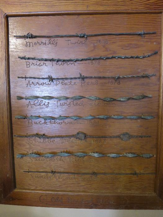 Rustic Western Barbed Wire Display Collection