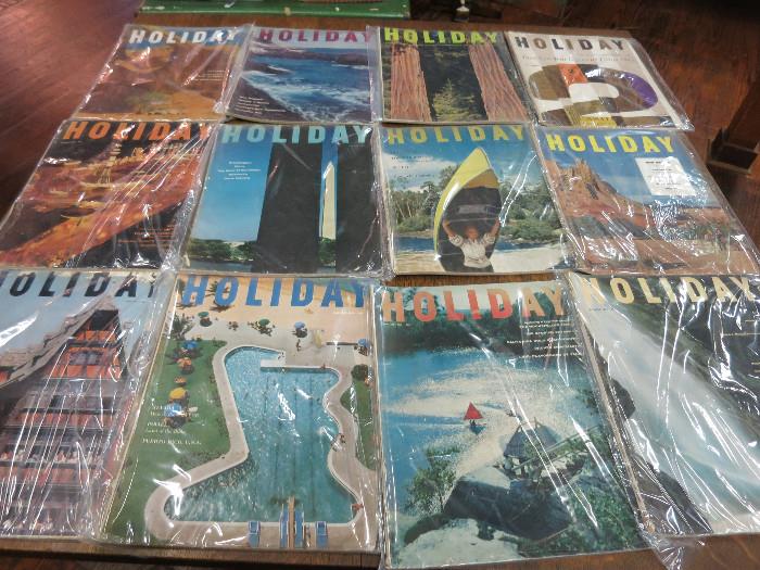 Vintage Holiday Magazines 1953-1957