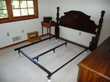 Full Size Bed (Convertible to Queen Size Bed) including Frame and Head Board, Part of 2 Piece Bedroom Set