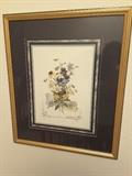 Beautiful Spring Flowers Watercolor in very nice Frame!
