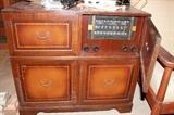 Antique radio cabinet