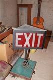 Antique exit signs.