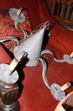Tin chandelier