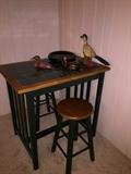 small bar height table and stools