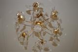 French Maison Baccarat Louis XV Style Ormolu and Crystal Small Chandelier 