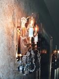 Baccarat wall sconces - We have all of the crystals, and they will be hanging on display at the sale. (Pristine Conditiion)