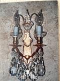 Baccarat wall sconces - We have all of the crystals, and they will be hanging on display at the sale. (Pristine Conditiion)