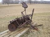 Antique disc cultivator.