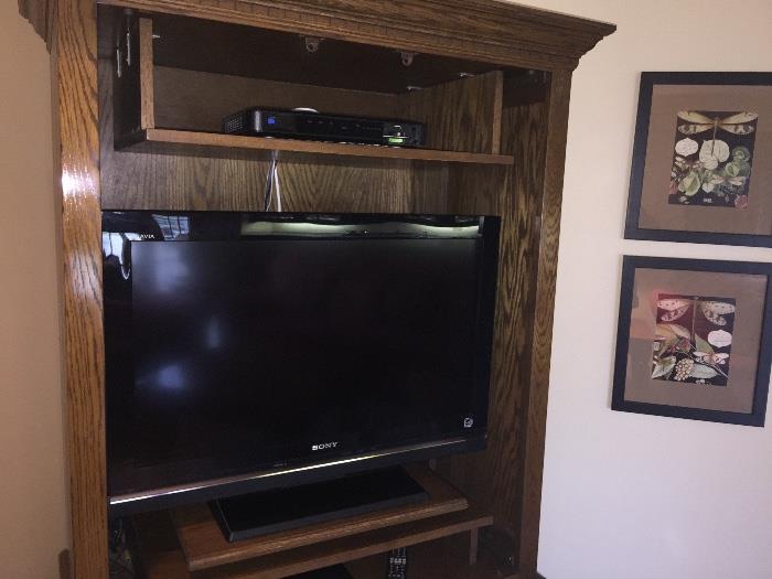 Entertainment center. TV is not for sale.