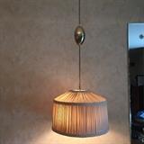 Pair mid-century hanging lamps