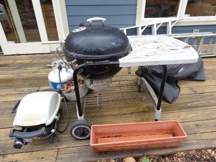 Webber gas grill and smoker