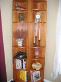 2 corner shelving units