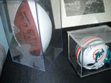 Dan Marino Dolphins signed football & mini helmet