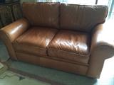 Robb & Stuckey leather loveseat