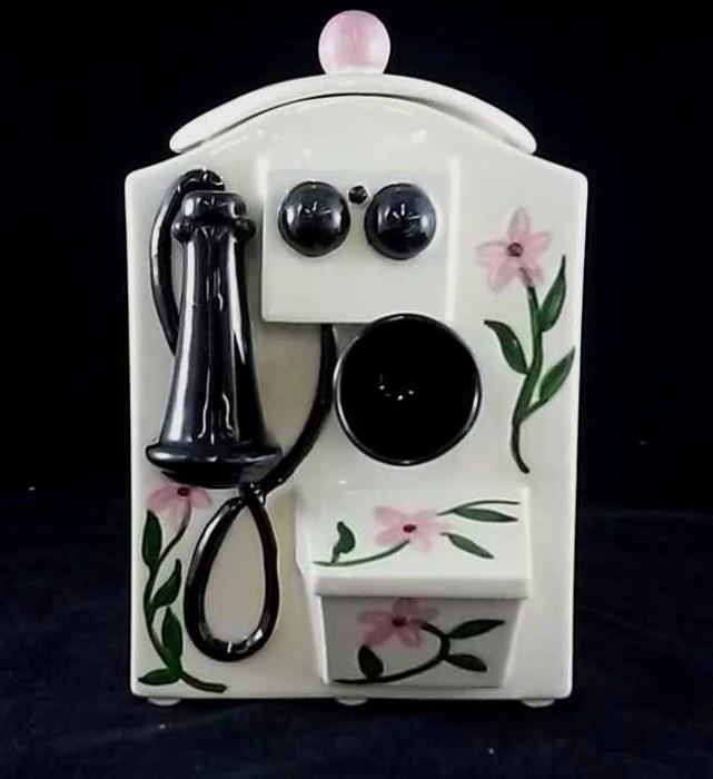 Sierra Vista Vintage Telephone Cookie Jar