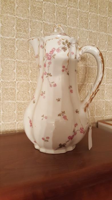 Limoges chocolate or coffee pot