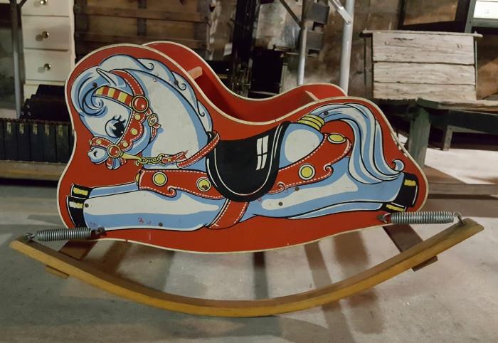 How cute is this vintage rocking horse chair? 