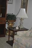 end tables, table lamp