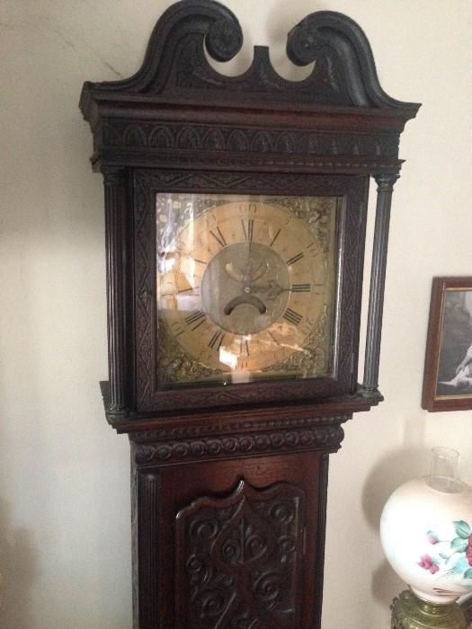 Very rare late 18th or early 19th Century John Stancliffe English Longcase Clock, all original with original works.  In perfect working condition!!