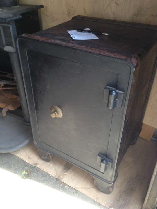 Late 19th Century Floor safe in beautiful original condition.  Has original combination and works perfectly!  Great piece of Americana!!